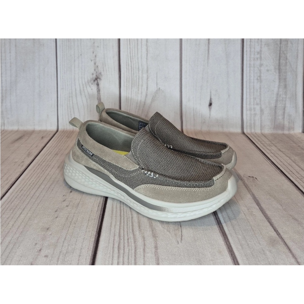 Skechers Slade Munson Men's Sz 9.5 Relaxed Fit Moccasin Casual Shoes Air-Cooled